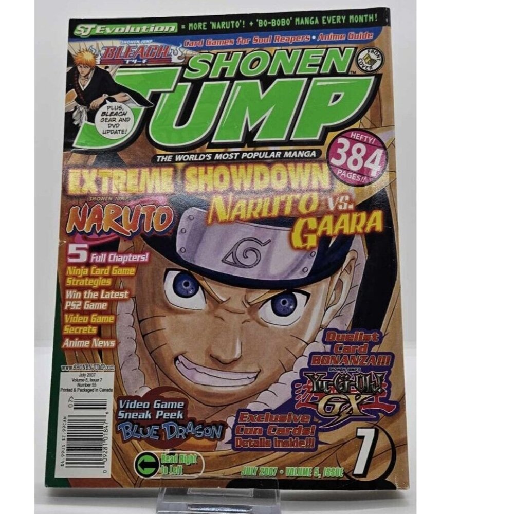3 for 50$ Shonen Jump Magazine Manga JULY 2007 Issue 7 Vol 5 #55 Naruto VS Gaara
